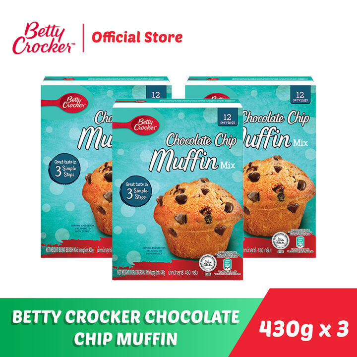 Betty Crocker Chocolate Chip Muffin Mix 430G Pack Of 3 Lazada PH