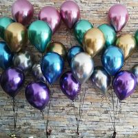 100Pcs 12inch Metal Chrome Latex Balloons Wedding Xmas Birthday Party Metallic Air Balls Globos Baby Shower Decoration Balloons