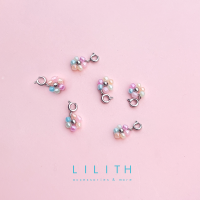 Lilith - Flower charm clip-on  จี้ลูกปัด ดอกไม้