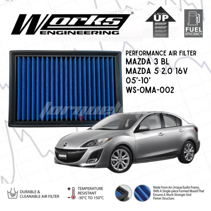 (MAZDA 3 BL/ MAZDA 5 2.0 16V 05'10') WORKS PERFORMANCE HIGH FLOW DROP