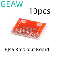 [HOT JJRQQZLXDEE 574] 10Pcs RJ45 Breakout Board โมดูล RJ45 DIP Adapter แผ่น Ethernet Connector DIY Electronics สำหรับ Arduino แบบพกพา Modular