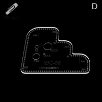 Bangqi 1ชิ้นเทมเพลตการตัดอะคริลิคหนังงานประดิษฐ์ทำด้วยตัวเองสมุดภาพตกแต่งลายมุมเครื่องมือเย็บลายฉลุ
