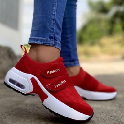 Sneakers Women Shoes Casual Solid Color Sport Wedges Chaussure Femme Ladies Vulcanized Shoes Mesh Platform Shoes for Women