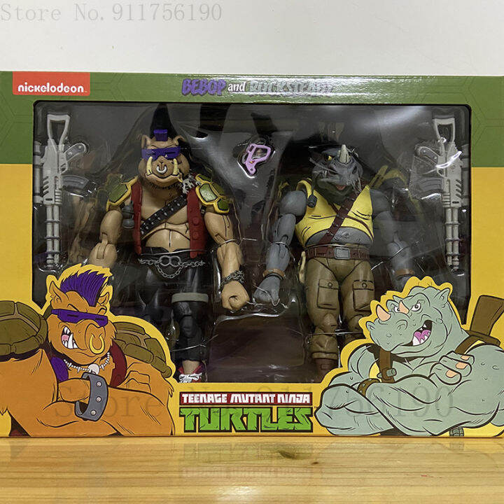 Bebop Rocksteady NECA Turtles Action Figure Michelangelo