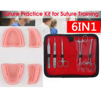 ทันตกรรม Oral Model Tissue Forceps Hemoatatic Clamp Suture Training Practice Kit