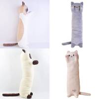 Plush Long Cat Toy Soft Stuffed Kitten Pillow Kids Sleeping Home Pillow Decor