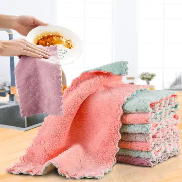 Lamgool 50 Pcs/rolls Kitchen Cleaning Dish Cloth Lazy Rag Scouring Pad Disposable  Dish Towel Non-Woven Fabric Cleaning Rags