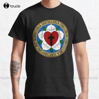 Luther’S Rose With The 5 Solas Of The Reformation Classic T-Shirt Pirate Shirt Custom Gift Fashion Tshirt Summer  Xs-5Xl Unisex