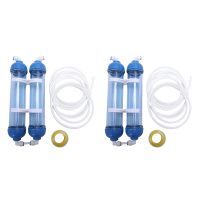 4Pcs T33 Cartridge Housing Diy T33 Shell Filter Bottle 8Pcs Fittings Water Purifier For Reverse Osmosis System