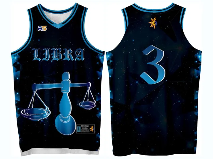 ZODIAC SIGNS 09 LIBRA INSPIRED BASKETBALL JERSEY FULL SUBLIMATION HIGH