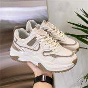Giày thể thao nữ MWC 0776 - Giày Thể Thao Nữ Đế Cao Sneaker Da Siêu Êm