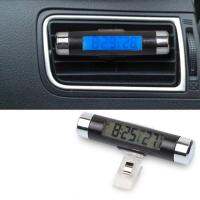 FDYHR Top Portable Car Time LCD 2in1ใหม่เทอร์โมมิเตอร์สำหรับรถรถยนต์แสงไฟนาฬิกาดิจิตอล