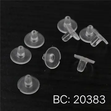 100pcs 304 Stainless Steel Ear Nut Earring Backs Replacements