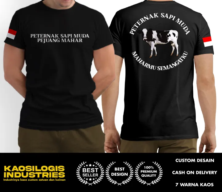 Kaos Baju Peternak Sapi Muda Maharmu Semangatku Kaosilogis Lazada