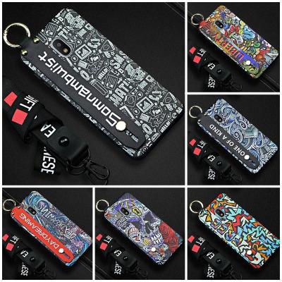 protective Wrist Strap Phone Case For Samsung Galaxy J2 Pro 2018/J2 2018/SM-J250F Fashion Design Kickstand Shockproof