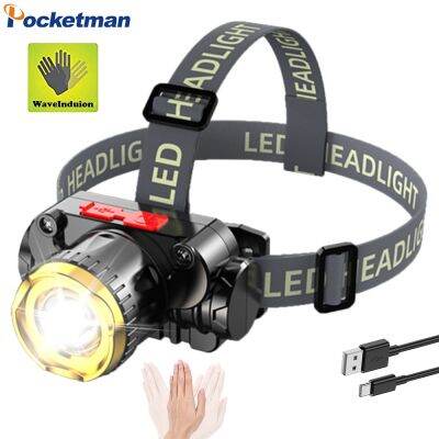 Super Bright P900 LED Headlamp Zoomable Headlight USB Rechargeable Head Lamp Night Fishing Head Flashlight with Battery