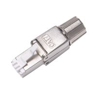 Cat7 6 6A RJ45 Connector Shielded Ethernet Cat 7 Conector STP 8P8C Plug Termination for Cat6/6A/7 23AWG Solid Installation Cable