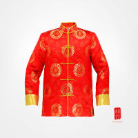เสื้อกังฟูชาย เสื้อจีนผู้ชาย เสื้อผู้ชายคอจีน เสื้อจีนแขนยาว เสื้อจีนผู้ชายสีแดง เสื้อผู้ชายสีแดง