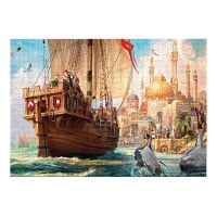 1000 Piece Landscape Sailboat Jigsaw Puzzles for Adults Kids, Every Piece Is Unique, Pieces Fit Together Perfectly