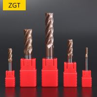 【DT】hot！ ZGT Cutting Tungsten Milling Cutter End Mill HRC60 4 Flute Alloy Carbide Metal Tools 6mm 8mm 10mm 12mm 16mm 20mm