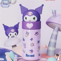 MIHAN ของขวัญสแตนเลส Kuromi/mely/cinnamoroll ความจุมากสูญญากาศ350Ml กระบอกน้ำถ้วยแก้วความร้อน