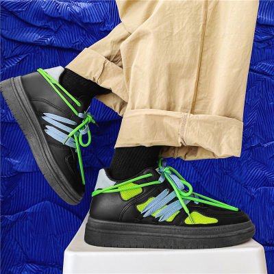 Spring Retro Chunky Designer Shoes Men Breathable Fashion Man Skateboard Shoes Lace-up Hip Hop Casual Sneakers zapatillas hombre