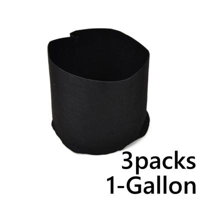 แพ็ค 3! ถุงปลูกต้นไม้แบบผ้า ขนาด 1แกลลอน สูง 15ซม Smart Grow Bag 1-Gallon - Fabric Pot