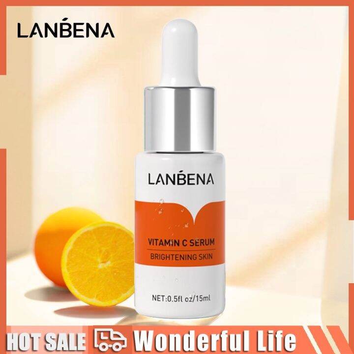 Lanbena Vitamin C Whitening Serum Remove Freckle Skincare 15ml Lazada PH