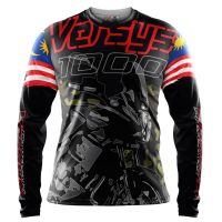 [In stock] 2023 design mens sports clothing t-shirt   BAJU VERSYS 1000 l JERSEY KAWASAKI VERSYS 1000，Contact the seller for personalized customization of the name