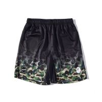 COD SDFERTREWWE Hiphoppie BAPE x FCRB Gradient camouflage shorts sport Breathable beach sports