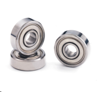 R2 Z ( 1/8" x 3/8" x 5/32" ) Mini ball bearing ( 3.175 x 9.525 x 3.967 mm.) ลูกปืนเม็ดกลม ฝาเหล็ก = 1 ตลับ R2-ZZ