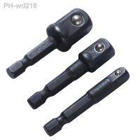 3pc Impact Socket Adapter 1/4 3/8 1/2 Inch Nut Driver Sockets Hex Shank Extension For Screwdriver Handle Tool