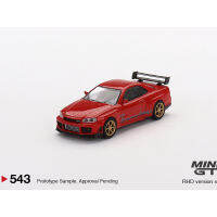 MINIGT 1:64 Tommykira R RZ Edition สีแดงอัลลอยรถรุ่น MGT543 RHD