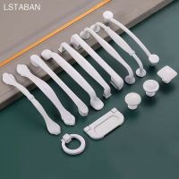 Modern Simple  White Cabinet Handle Aluminum Alloy Wardrobe Drawer Door Handles Kitchen Drawer Dresser Furniture Knobs Hardware Door Hardware Locks