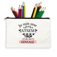 Best Gifts Bags Makeup Thanks Atsem French Print School Stationery Supplies Travel Wash Pouch Storage Large Capacity Pencil Case Pencil Cases Boxes