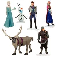 Frozen Elsa Anna Olaf Playset 6 Figure Cake Topper Toy Doll Set