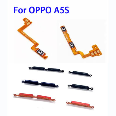 สำหรับ OPPO A5S เปิด/ปิดสวิตช์เปิดปิดที่ปรับเสียงขึ้นลงด้านข้างอะไหล่ทดแทนปุ่มปรับสาย