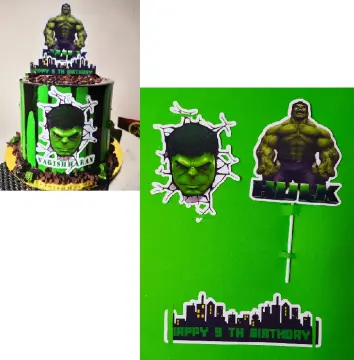 Hulk Cake Topper Birthday Set - Etsy