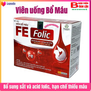 Viên uống bổ máu Fe Folic bổ sung Sắt III- Acid Folic, Hỗ Trợ Tạo Hồng Cầu