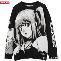 【hot】♦✷✖  FGKKS Mens Hip Hop Streetwear Sweater Anime Knitted 2022 Cotton Pullover Sweaters Male