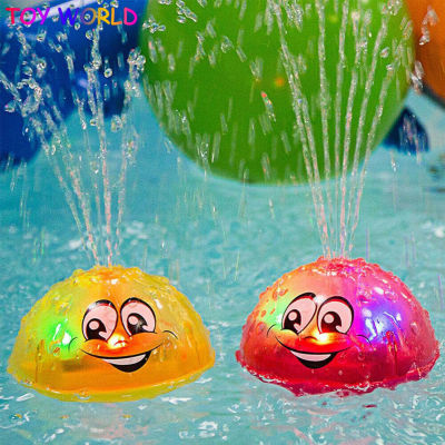 Baby Spray Water Bath Toy Swimming Pool Mga Laruan Flashing LED Light Paikutin na may Shower Baby Toddler Musical Ball Squirting Automatic Induction S