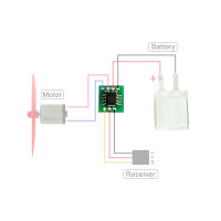 10A 5A ขนาดเล็ก Menolak ESC 1S LIPO Bateri Kawalan Kelajuan Elektripenerimamotor One-Way ESC untuk RC DIY เครื่องบิน