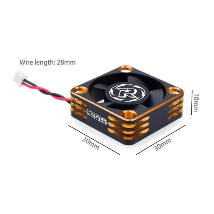 28000rpm-rc-พัดลมทำความเย็นโลหะอลูมิเนียมฮีทซิงค์ความร้อนพร้อมสวิตช์ควบคุมอุณหภูมิอะไหล่พัดลมตีนตะขาบเรือรถบรรทุกสำหรับ-a3เทอร์โบ