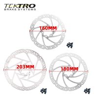 TEKTRO Rotor Sepeda 160/180/203Mm Rotor Rem Cakram Hidrolik Sepeda Gunung untuk MTB Road Cakram Rem Sepeda Lipat