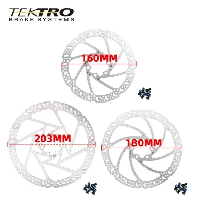 TEKTRO Bike Rotor 160/180/203mm Mountain Bicycle Hydraulic Disc Brake Rotors For MTB Road Foldable Cycling Bicycle Brake Disc