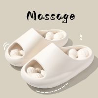 Massage Slippers Thick Platform Summer WomanSlippers Bathroom EVA Non-slip Sole Casual Beach Slides Home Healthy Indoor Shoes Shoes Accessories