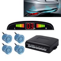 AutoAccessories Car Buzzer Reverse Backup Radar System - Premium Quality 4 Parking Sensors Car Reverse Backup Radar System with LCD Display(Blue)