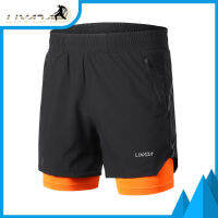 Lixada Men 2 In 1กางเกงวิ่งแห้งเร็ว Breathable Active การออกกำลังกาย Jogging จักรยานมาราธอนกางเกงขาสั้น