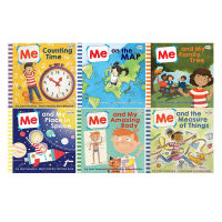 Simple learning of scientific concepts 6 volumes of popular science picture books of me and my series Wu minlan recommended the original English version of me and my amazing body / place in space / counting time