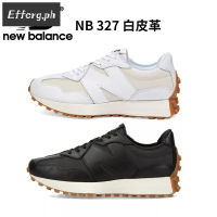 New Balance 327 White Black Leather NB327 Running Shoes Male Female Leisure Sports NewBalance